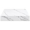 vidaXL Wall Shelf 2 pcs White Marble 23 x 23.5 x 4 cm Engineered Wood