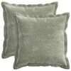 vidaXL Cushion Cover 2 pcs HOUTEN Green 30 x 30 cm Chenille Fabric