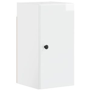 vidaXL Bathroom Wall Cabinet BREDA High Gloss White 30 x 31 x 59 cm