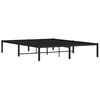 vidaXL Metal Bed Frame without Mattress Black 150x200cm