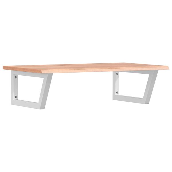 vidaXL Basin Shelf Wall Mounted Steel and Solid Wood Oak