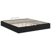 vidaXL Ottoman Bed Frame Black Oak 203 x 160 x 25 cm Engineered Wood