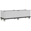 vidaXL Garden Planter with Wheels White 160x50x54 cm PP