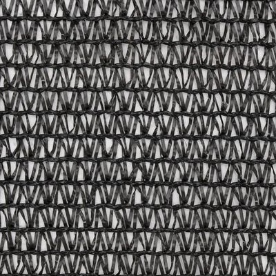 vidaXL Privacy Net HDPE 1x50 m Black
