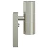vidaXL Outdoor Wall Light Silver 7 x 10 x 22 cm Stainless steel