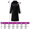 vidaXL Bathrobe without Hood Black XXXL Flannel