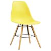 vidaXL Dining Chairs 6 pcs Yellow Plastic
