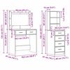 vidaXL Dressing Table Brown 78.5 x 41 x 135 cm Engineered wood