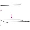 vidaXL Retractable Awning Manual Anthracite 500 x 300 cm Aluminium
