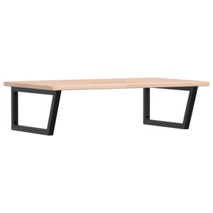 vidaXL Basin Shelf Wall Mounted Steel and Solid Wood Oak