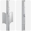 vidaXL Fence Post 11 pcs Silver 100 cm Steel
