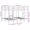 vidaXL Triple Bunk Bed Frame 160x200/80x160 cm Solid Wood Pine