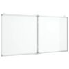 vidaXL Magnetic Whiteboard Foldable 120x60x1.7 cm Aluminium