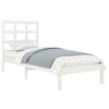 vidaXL Bed Frame without Mattress White 100x200 cm Solid Wood