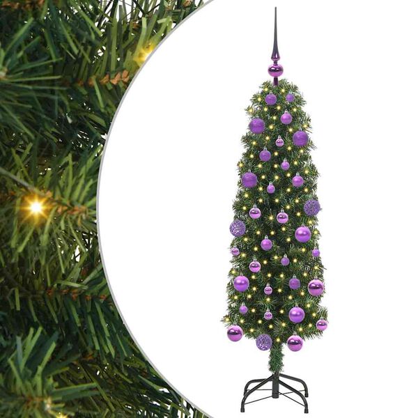 vidaXL Artificial Christmas Tree with 150 LEDs with Stand Green 120 cm