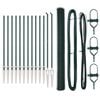 vidaXL Welded Wire Fence with Spikes 25 x 1.5 m (W x H)