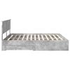 vidaXL Bed Frame Concrete Grey 200 x 200 cm Engineered Wood