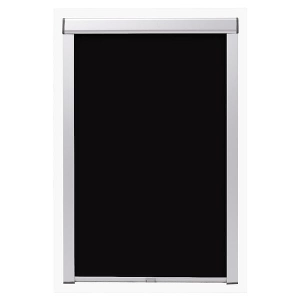 vidaXL Blackout Roller Blind Black CK04