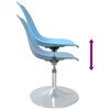 vidaXL Swivel Dining Chairs 2 pcs Blue PP