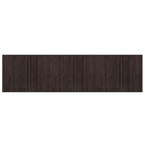 vidaXL Rug Rectangular Dark Brown80x300 cm Bamboo