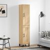vidaXL Highboard Sonoma Oak 34.5x34x180 cm Engineered Wood