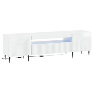 vidaXL LED TV Cabinet HAARLEM 153 x 35 x 43 cm High Gloss White