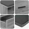 vidaXL Hall Bench with Cushion with Drawer Grey Sonoma 60 x 38 x 46 cm
