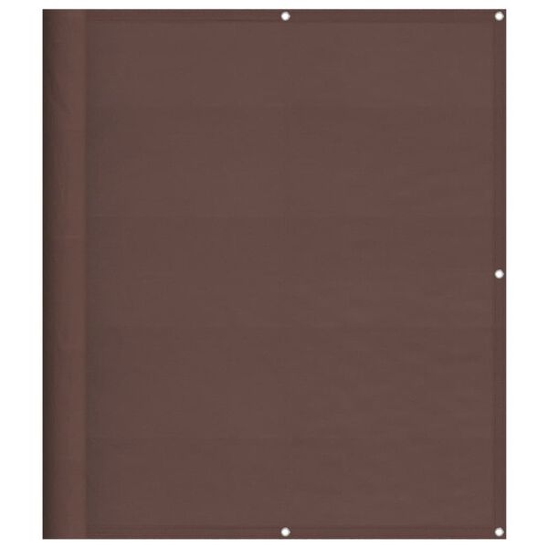 vidaXL Balcony Screen Brown 120x800 cm 100% Polyester Oxford