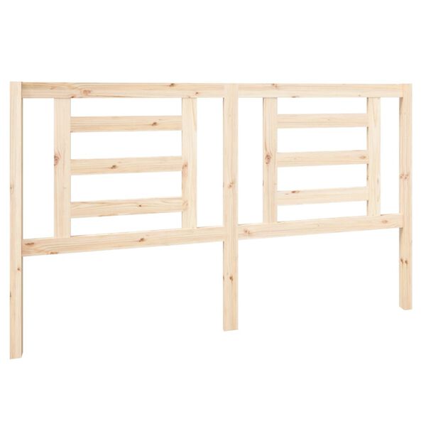 vidaXL Bed Headboard 166x4x100 cm Solid Wood Pine