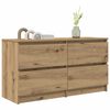vidaXL TV Cabinet Artisan Oak 100x35x54 cm Engineered Wood
