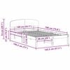 vidaXL Bed Frame with Headboard White 140 x 190 cm Solid Pine Wood