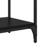 vidaXL Console Table Black Oak 75 x 34.5 x 75 cm Engineered Wood