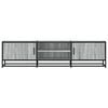 vidaXL TV Cabinet Grey Sonoma 160x35x41 cm Engineered Wood and Metal