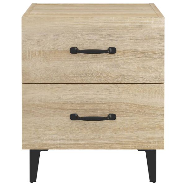 vidaXL Bedside Cabinets 2 pcs Sonoma Oak 40x35x47.5 cm