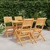 vidaXL 5 Piece Garden Dining Set Solid Wood Teak