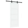 vidaXL Sliding Door ORKDAL White 83 x 202 cm Solid Pine Wood