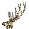 vidaXL 3D Reindeer with 250 LEDs Warm white 180 cm Rattan