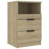 vidaXL Bedside cabinets Sonoma Oak Medium Engineered wood