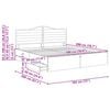 vidaXL Bed Frame with Drawer White 180 x 200 cm Engineer Wood