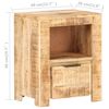 vidaXL Bedside Cabinet 40x30x50 cm Rough Mango Wood