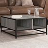 vidaXL Coffee Table Grey Sonoma 60.5x60.5x30 cm Engineered Wood and Metal