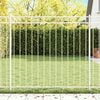vidaXL Fence Element Assen White 170 x 120 cm Steel