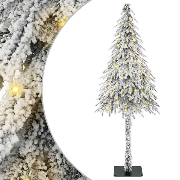 vidaXL Christmas Tree with 150 LEDs White 120 cm PE and Steel