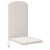 vidaXL Sun Lounger Cushion GEMERT 100% Polyester White 47 x 131 x 5 cm