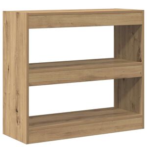 vidaXL Book Cabinet/Room Divider Artisan Oak 80x30x72 cm