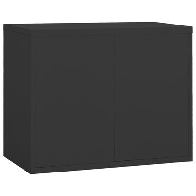 vidaXL Filing Cabinet Anthracite 90x46x72.5 cm Steel
