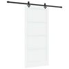 vidaXL Sliding Door ORKDAL 93 x 202 cm Engineered Wood White and Black