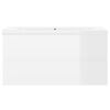 vidaXL Sink Cabinet with Built-in Basin High Gloss White Engineered Wood