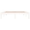 vidaXL Bed Frame without Mattress White 135x190cm Double
