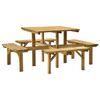vidaXL 4-Side Picnic Table 172x172x73 cm Impregnated Pinewood